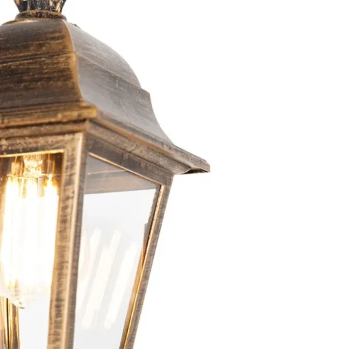 QAZQA Klassieke buiten hanglamp antiek goud IP44 - Capital