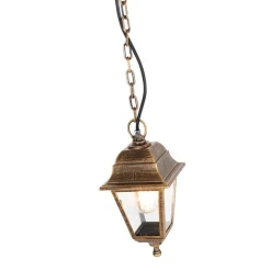 QAZQA Klassieke buiten hanglamp antiek goud IP44 - Capital