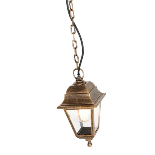 QAZQA Klassieke buiten hanglamp antiek goud IP44 - Capital