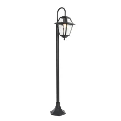 QAZQA Klassieke buiten lantaarn zwart 135 cm IP44 - Berta