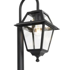 QAZQA Klassieke buiten lantaarn zwart 135 cm IP44 - Berta