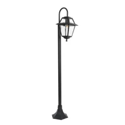 QAZQA Klassieke buiten lantaarn zwart 135 cm IP44 - Berta