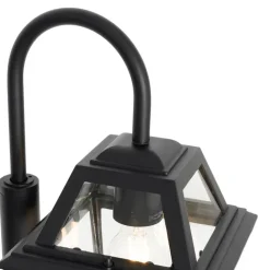 QAZQA Klassieke buiten lantaarn zwart 135 cm IP44 - Berta