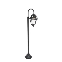 QAZQA Klassieke buiten lantaarn zwart 135 cm IP44 - Berta