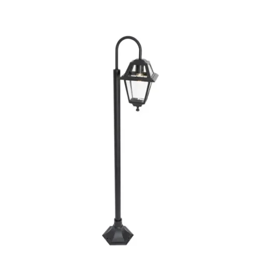 QAZQA Klassieke buiten lantaarn zwart 135 cm IP44 - Berta