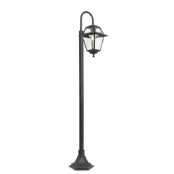 QAZQA Klassieke buiten lantaarn zwart 135 cm IP44 - Berta