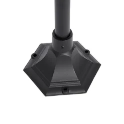 QAZQA Klassieke buiten lantaarn zwart 135 cm IP44 - Berta