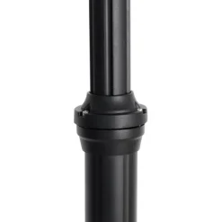 QAZQA Klassieke buiten lantaarn zwart 235 cm 3-lichts IP44 - Berta