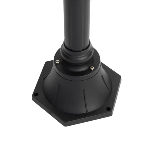 QAZQA Klassieke buiten lantaarn zwart 235 cm 3-lichts IP44 - Berta