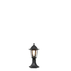 QAZQA Klassieke buiten vloerlamp zwart 42,2 cm IP44 - New Haven