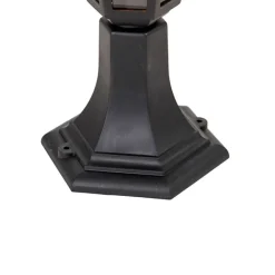 QAZQA Klassieke buiten vloerlamp zwart 42,2 cm IP44 - New Haven