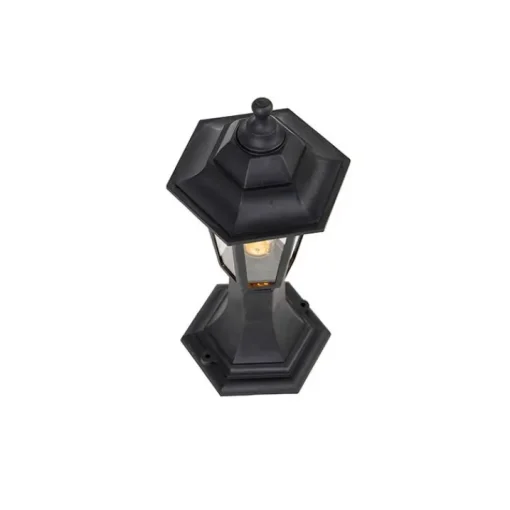 QAZQA Klassieke buiten vloerlamp zwart 42,2 cm IP44 - New Haven