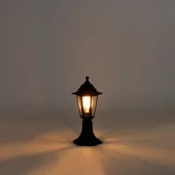QAZQA Klassieke buiten vloerlamp zwart 42,2 cm IP44 - New Haven