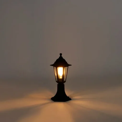 QAZQA Klassieke buiten vloerlamp zwart 42,2 cm IP44 - New Haven