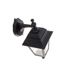 QAZQA Klassieke buiten wandlamp zwart IP44 - Capital