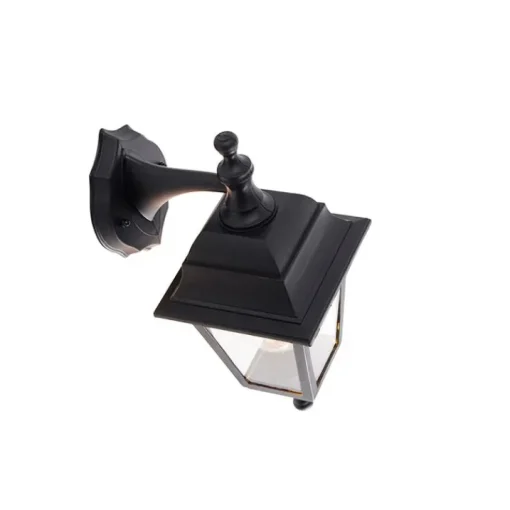 QAZQA Klassieke buiten wandlamp zwart IP44 - Capital