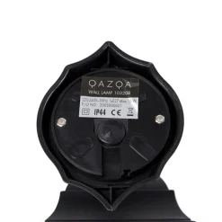 QAZQA Klassieke buiten wandlamp zwart IP44 - Capital
