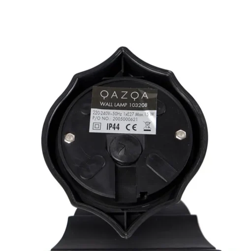 QAZQA Klassieke buiten wandlamp zwart IP44 - Capital