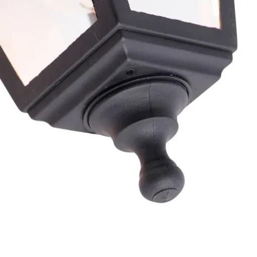 QAZQA Klassieke buiten wandlamp zwart IP44 - Capital