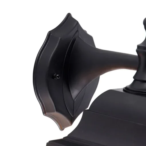 QAZQA Klassieke buiten wandlamp zwart IP44 - Capital