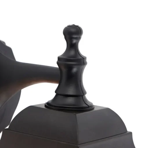 QAZQA Klassieke buiten wandlamp zwart IP44 - Capital