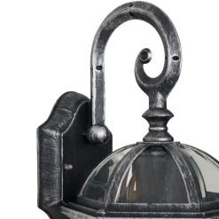 QAZQA Klassieke buiten wandlamp antiek zilver IP44 - Glasgow