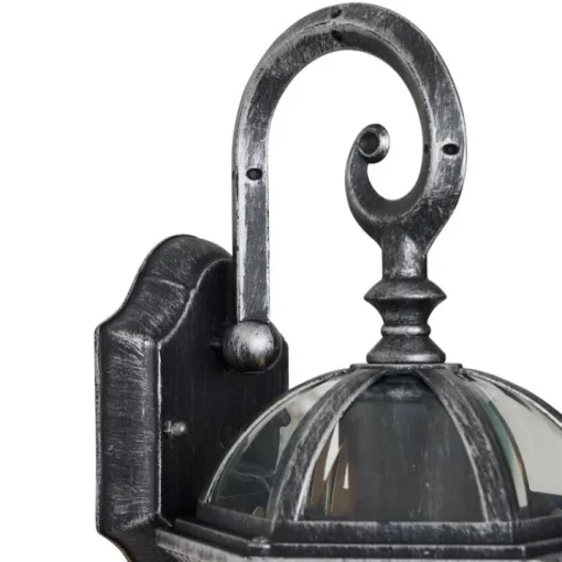QAZQA Klassieke buiten wandlamp antiek zilver IP44 - Glasgow