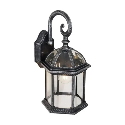QAZQA Klassieke buiten wandlamp antiek zilver IP44 - Glasgow
