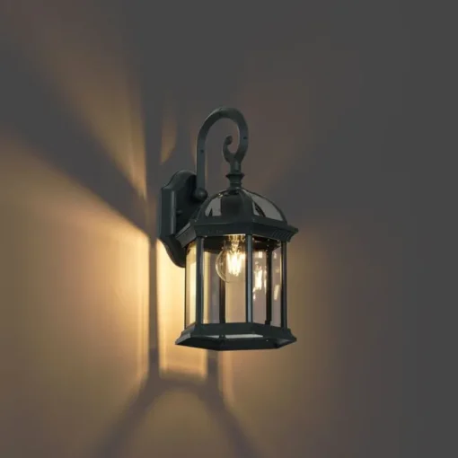QAZQA Klassieke buiten wandlamp antiek groen IP44 - Glasgow