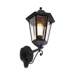 QAZQA Klassieke buiten wandlamp zwart IP44 - Havana Up