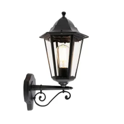 QAZQA Klassieke buiten wandlamp zwart IP44 - Havana Up