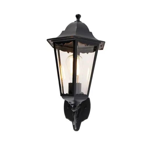 QAZQA Klassieke buiten wandlamp zwart IP44 - Havana Up