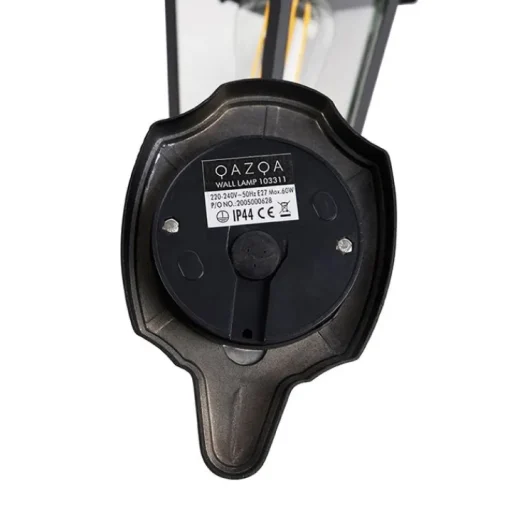QAZQA Klassieke buiten wandlamp zwart IP44 - Havana Up