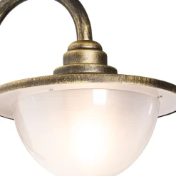 QAZQA Klassieke buiten wandlantaarn antiek goud IP44 - Bruges