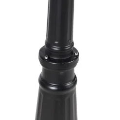QAZQA Klassieke buitenlantaarn zwart 200 cm IP44 - Havana