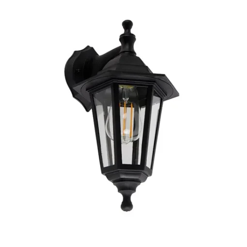 QAZQA Klassieke buitenwandlamp zwart IP44 - New Haven