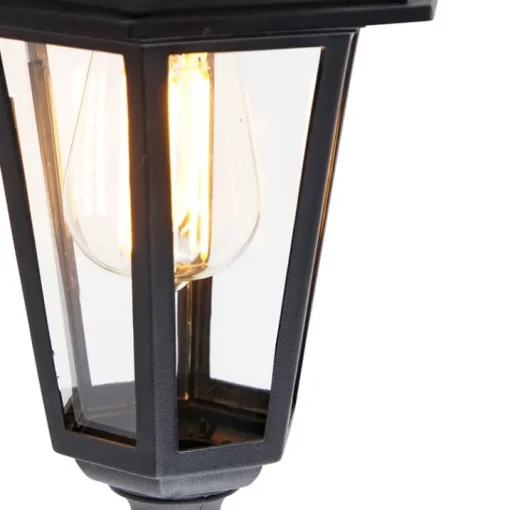 QAZQA Klassieke buitenwandlamp zwart IP44 - New Haven