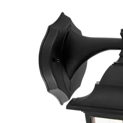 QAZQA Klassieke buitenwandlamp zwart IP44 - New Haven