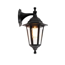 QAZQA Klassieke buitenwandlamp zwart IP44 - New Haven