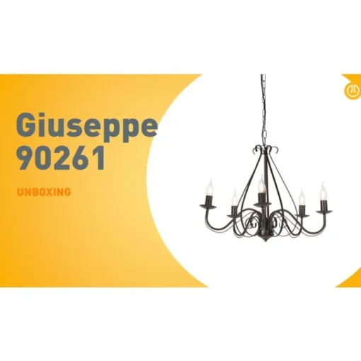 QAZQA Klassieke kroonluchter roestbruin 5-lichts - Giuseppe