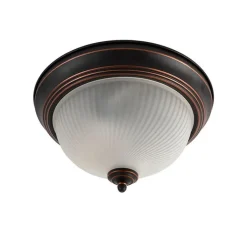 QAZQA Klassieke plafondlamp bruin opaal - Classico