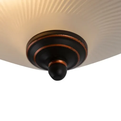 QAZQA Klassieke plafondlamp bruin opaal - Classico