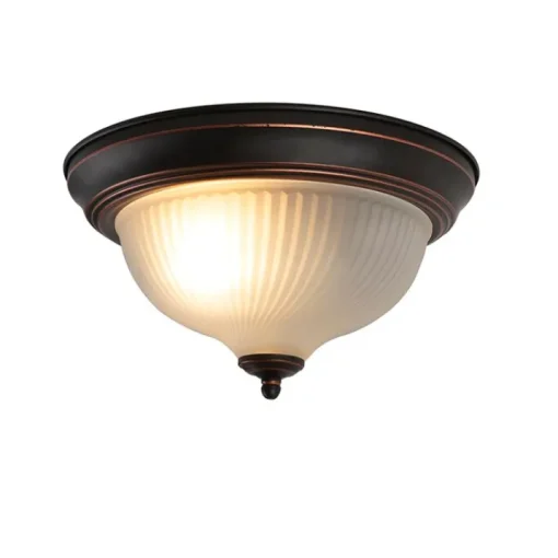 QAZQA Klassieke plafondlamp bruin opaal - Classico