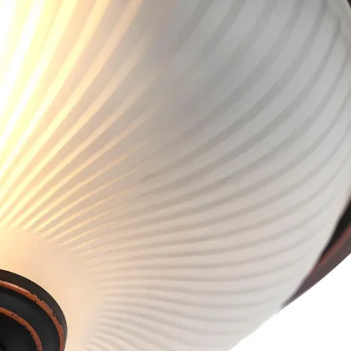 QAZQA Klassieke plafondlamp bruin opaal - Classico