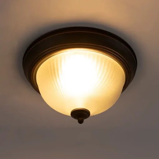 QAZQA Klassieke plafondlamp bruin opaal - Classico