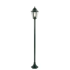 QAZQA Klassieke staande buitenlamp donker groen 170 cm IP44 - New Orleans