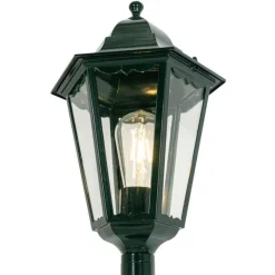 QAZQA Klassieke staande buitenlamp donker groen 170 cm IP44 - New Orleans