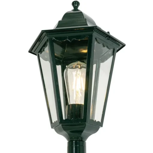 QAZQA Klassieke staande buitenlamp donker groen 170 cm IP44 - New Orleans