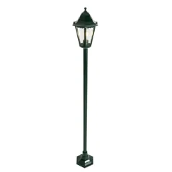 QAZQA Klassieke staande buitenlamp donker groen 170 cm IP44 - New Orleans