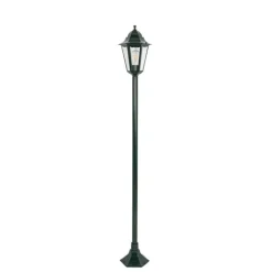 QAZQA Klassieke staande buitenlamp donker groen 170 cm IP44 - New Orleans